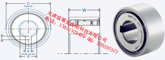 GMNFN437M單向軸承圖紙